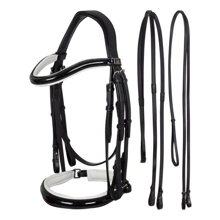 BR00611B - BRIGLIA DRESSAGE IMBOTTITURA BIANCA