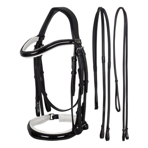 BR00611B - BRIGLIA DRESSAGE IMBOTTITURA BIANCA