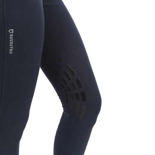 AB00015-PANTALONI DONNA MODELLO SELENE IN COTONE ELASTICIZZATO CON GRIP