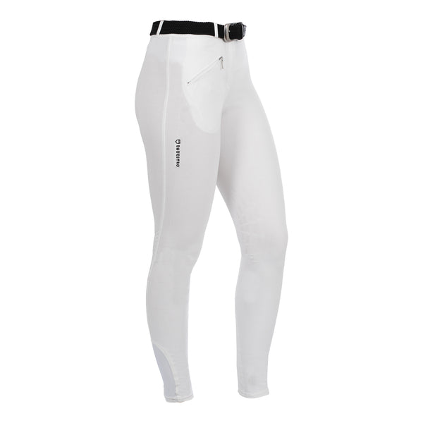 AB00015-PANTALONI DONNA MODELLO SELENE IN COTONE ELASTICIZZATO CON GRIP