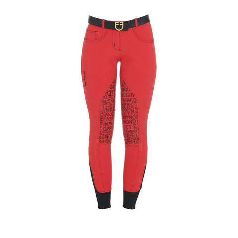 AB00508-PANTALONI DONNA TESSUTO TECNICO CON GRIP SUL GINOCCHIO