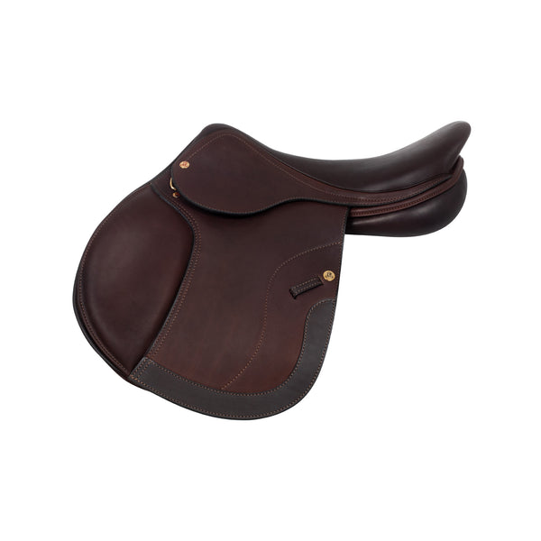 AC9182-SELLA SALTO ROMA ARCIONE LEGNO CUOIO DOPPIATO