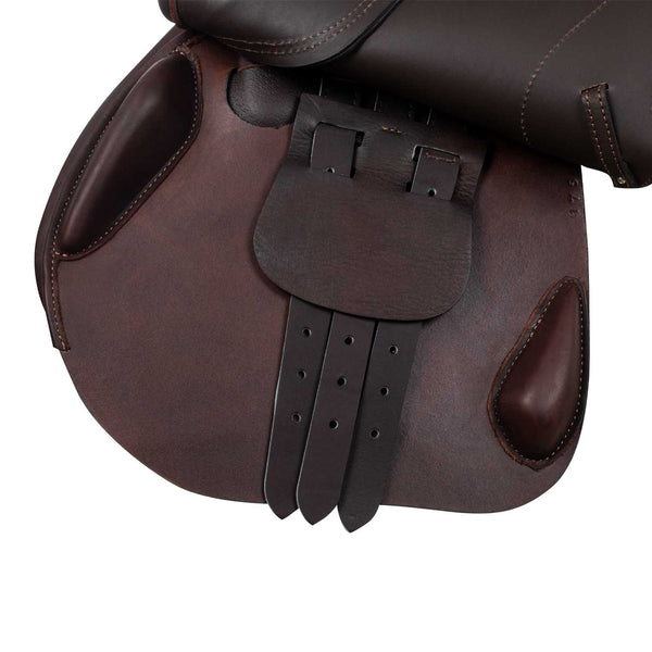 AC9182-SELLA SALTO ROMA ARCIONE LEGNO CUOIO DOPPIATO