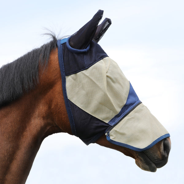 AG00190A-MASCHERA ANTIMOSCHE PVC C/COPRIORECCCHIE E ZIP