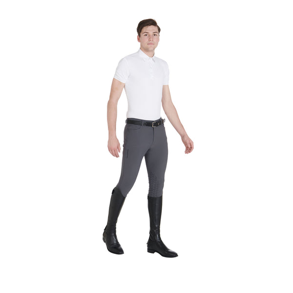 ET06700 - PANTALONI UOMO SLIM FIT GRIP CON LOGO EQUESTRO