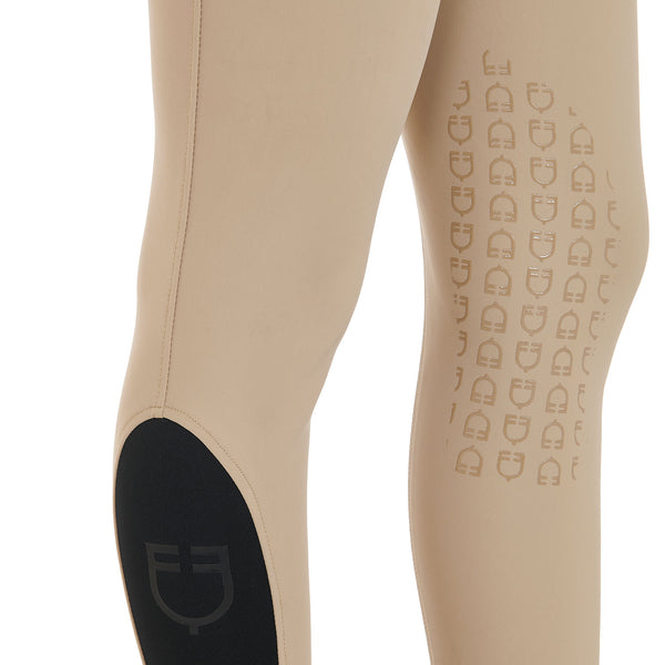 ET06710-PANTALONI DONNA SLIM FIT GRIP CON LOGO EQUESTRO