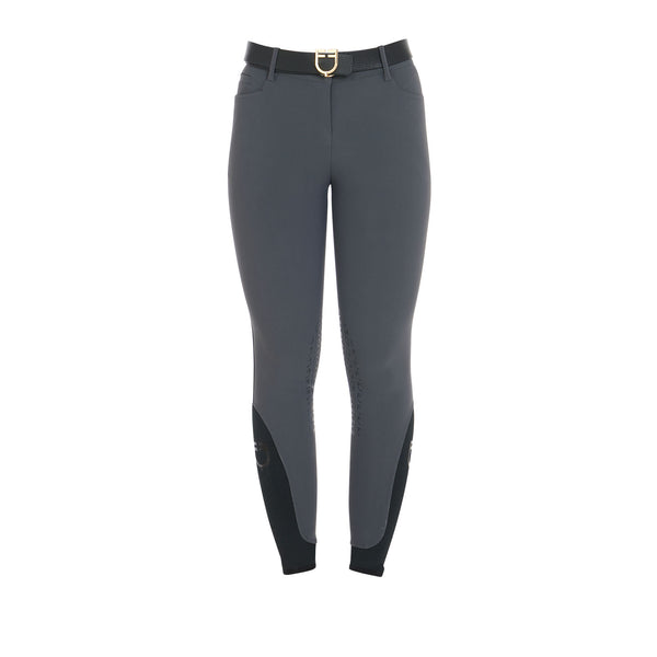 ET06710-PANTALONI DONNA SLIM FIT GRIP CON LOGO EQUESTRO