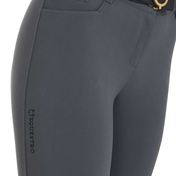 ET06710-PANTALONI DONNA SLIM FIT GRIP CON LOGO EQUESTRO