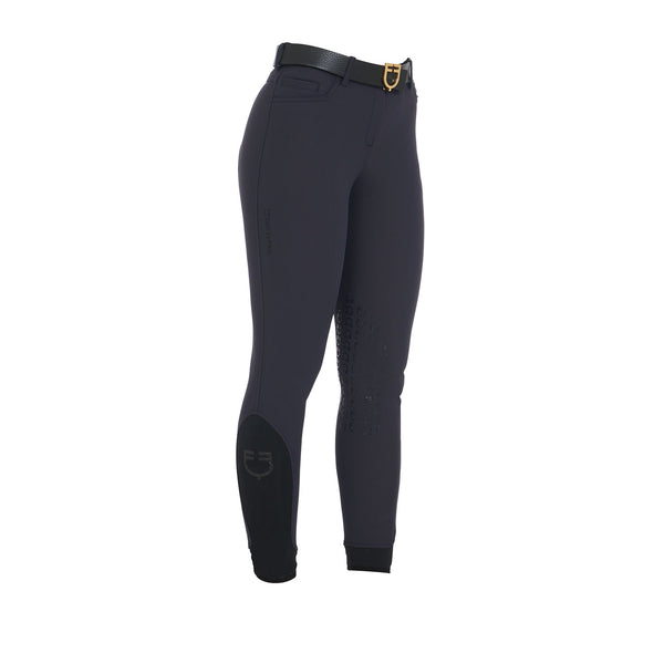 ET06710-PANTALONI DONNA SLIM FIT GRIP CON LOGO EQUESTRO
