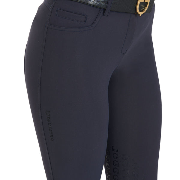 ET06710-PANTALONI DONNA SLIM FIT GRIP CON LOGO EQUESTRO