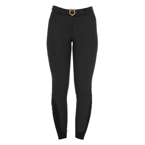 ET06710-PANTALONI DONNA SLIM FIT GRIP CON LOGO EQUESTRO