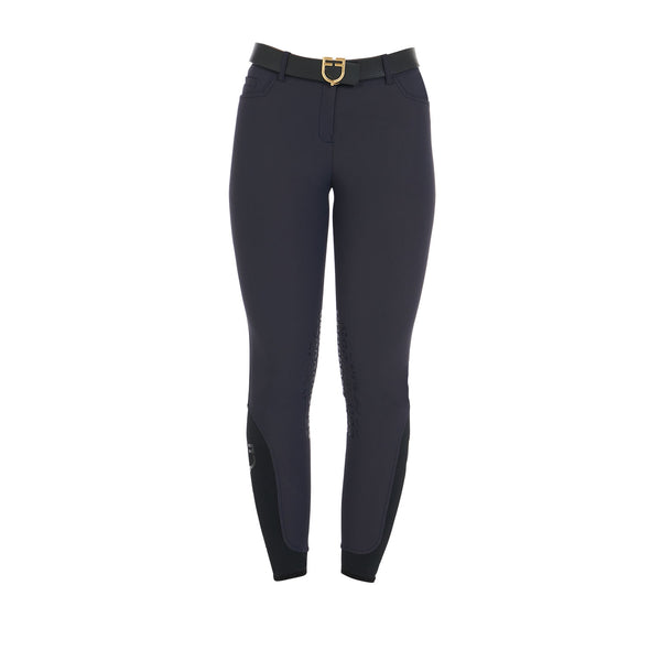 ET06710-PANTALONI DONNA SLIM FIT GRIP CON LOGO EQUESTRO