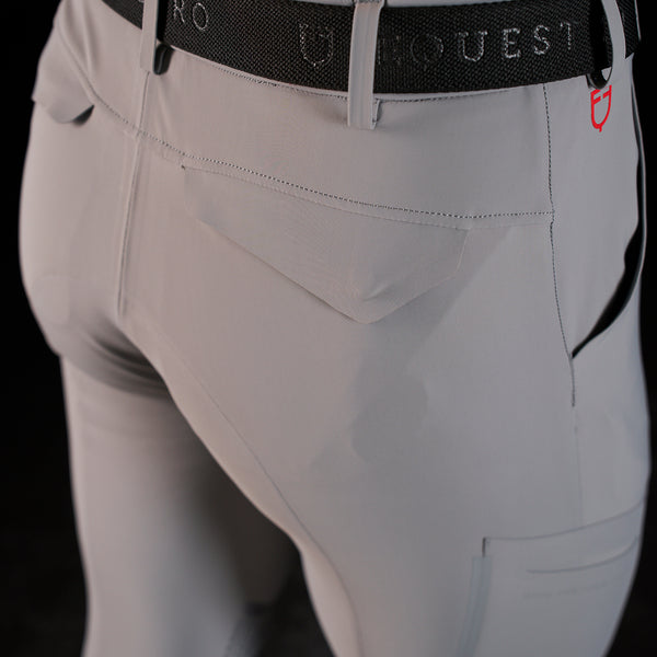 ET06780- PANTALONE SLIM FIT UOMO EQUESTRO RIDERTECHNOLOGY CUCITURE TERMOSALDATE
