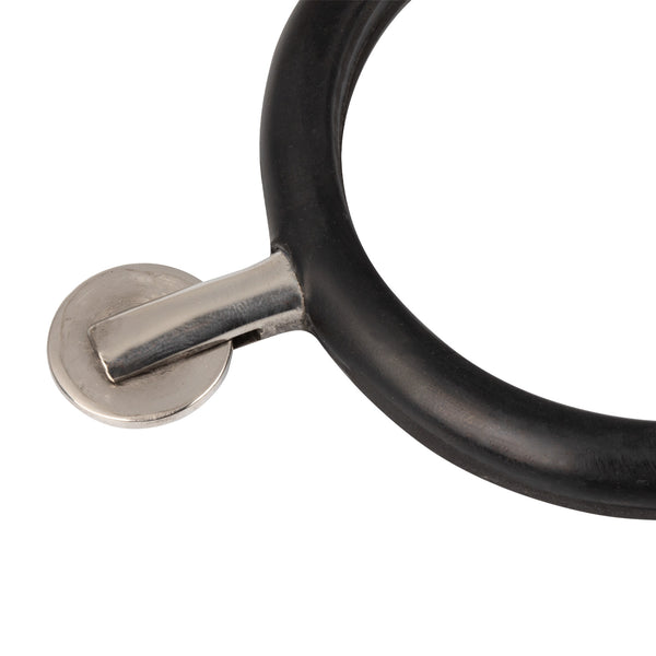 SR00076 - SPERONI INOX RICOPERTI GOMMA CON ROTELLA LISCIA ORIZZONTALE