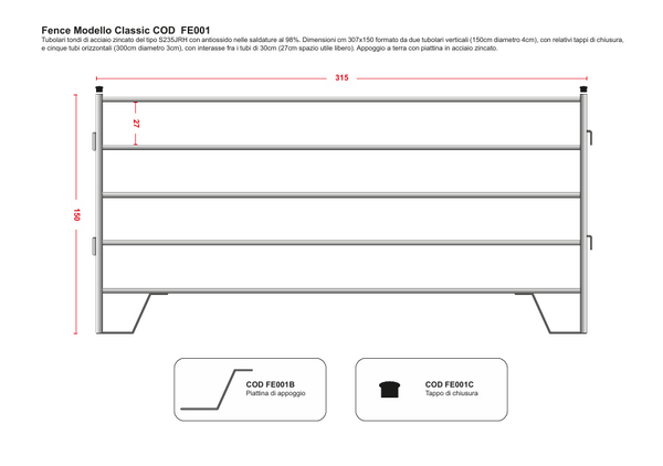 FE001 - FENCE MODELLO CLASSIC