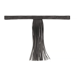 BR00310 - FRONTALINO CUOIO CON FRANGE