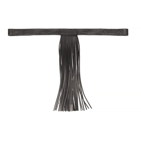 BR00310 - FRONTALINO CUOIO CON FRANGE