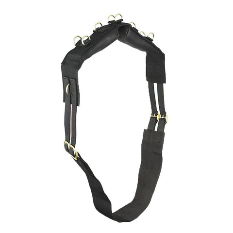 DM00021 - FASCIONE IN NYLON CON ANELLI E SOTTOPANCIA