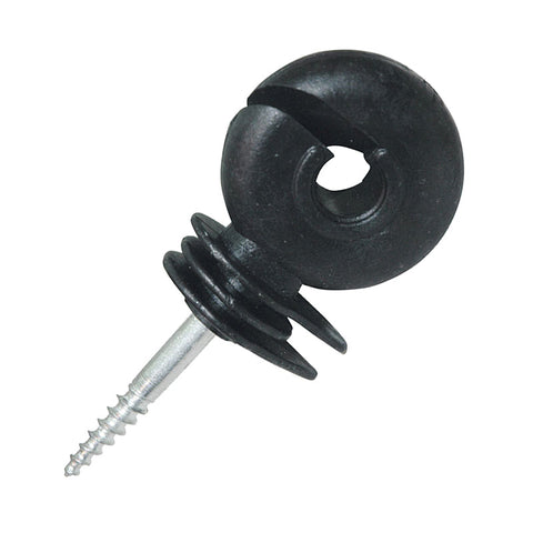 EL00048 - ISOLATORE VITE LEGNO CORDA NERO