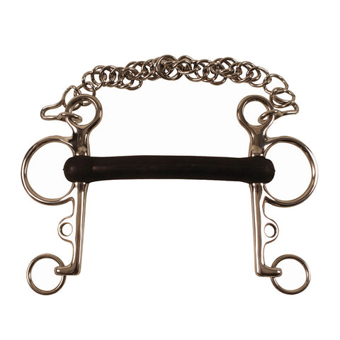 MO00092 - PELHAM INOX INTERO GOMMA FLEX