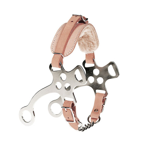 MO00170 - HACKAMORE FERRO CON NASALINA CUOIO