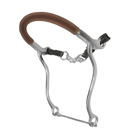 MO00171 - HACKAMORE INOX ASTE LUNGHE CON NASALINA GOMMA