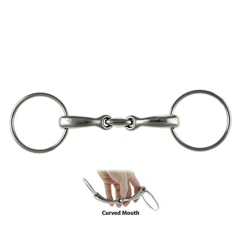 MO00840 - FILETTO ANELLI INOX CON OLIVA CURVED MOUTH