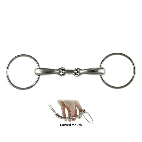 MO00840 - FILETTO ANELLI INOX CON OLIVA CURVED MOUTH