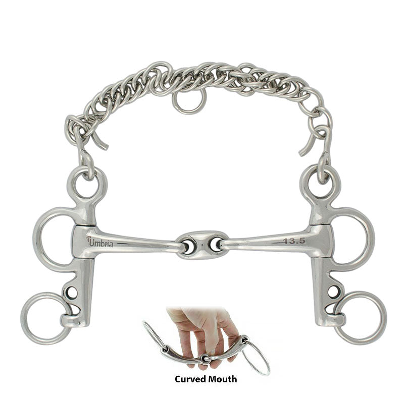MO00845 - PELHAM ASTE CORTE CON OLIVA CURVED MOUTH