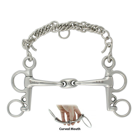 MO00845 - PELHAM ASTE CORTE CON OLIVA CURVED MOUTH
