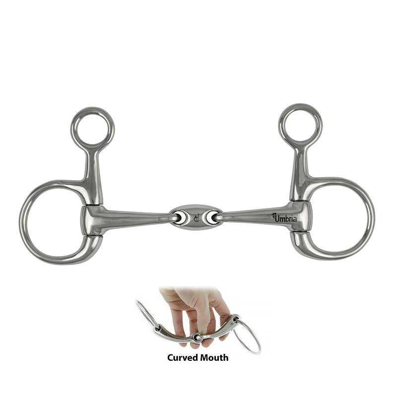 MO00846 - FILETTO BAUCHER INOX CON OLIVA CURVED MOUTH