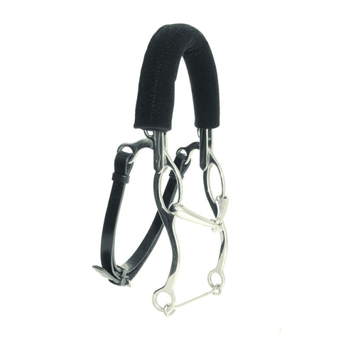 MO00872 - HACKAMORE IMBOCCATURA A LEVA CON NASALINA NEOPRENE