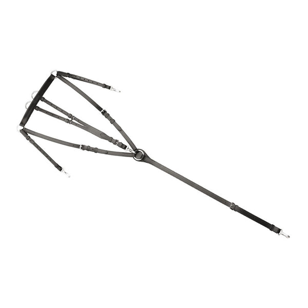 PE00611 Pettorale da caccia con forchetta Y in pelle