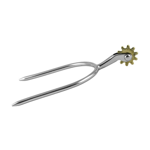 SR00068 - SPERONI INOX A MOLLA GAMBO CON ROTELLA